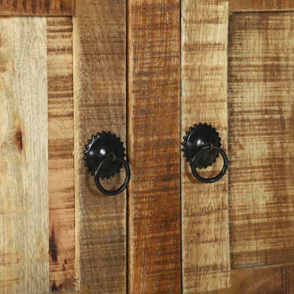 Mesa de centro Castanho Madeira de mangueira áspera maciça