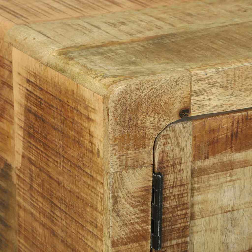 Mesa de centro Castanho Madeira de mangueira áspera maciça