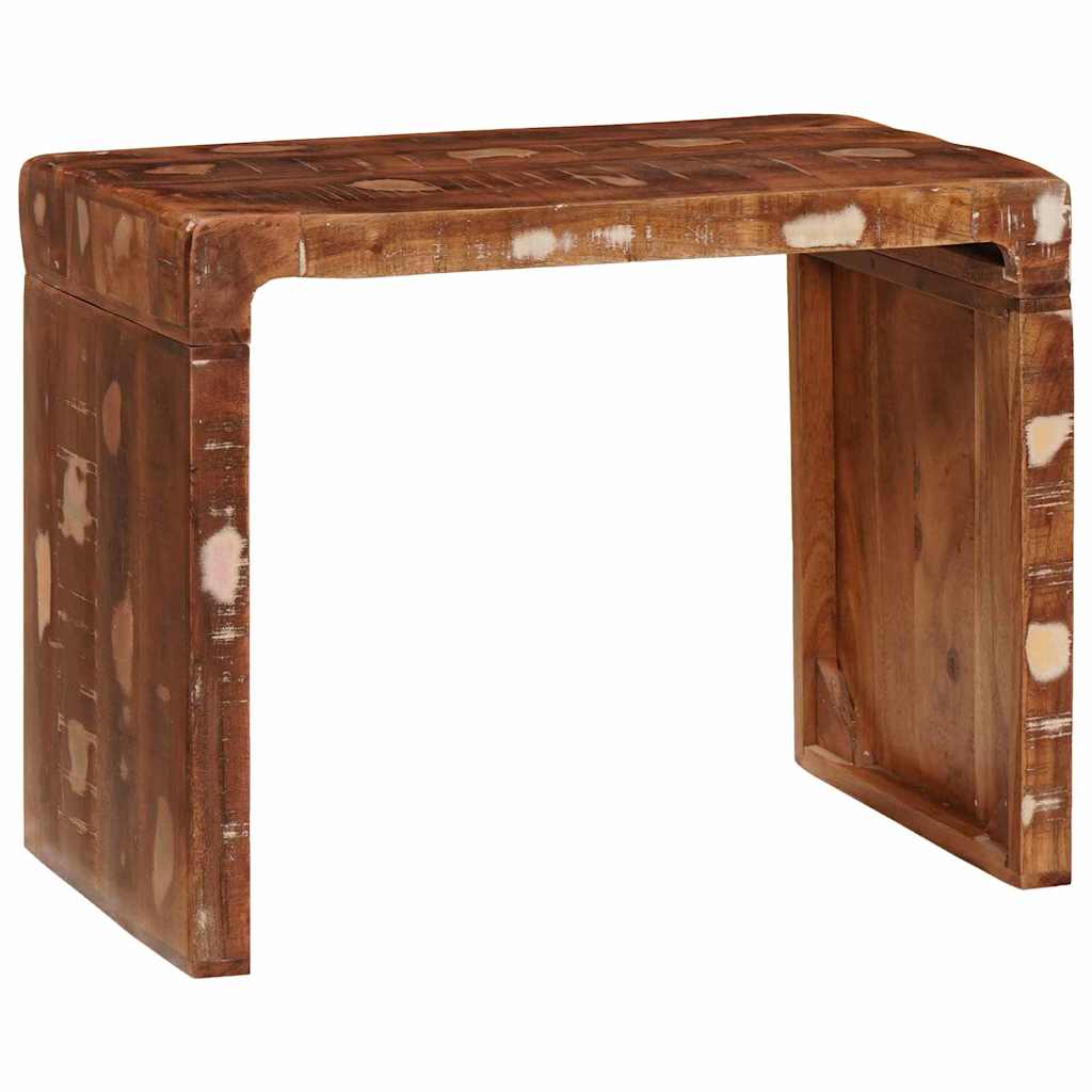 Mesa de apoio 60 x 35 x 45 cm Madeira recuperada maciça