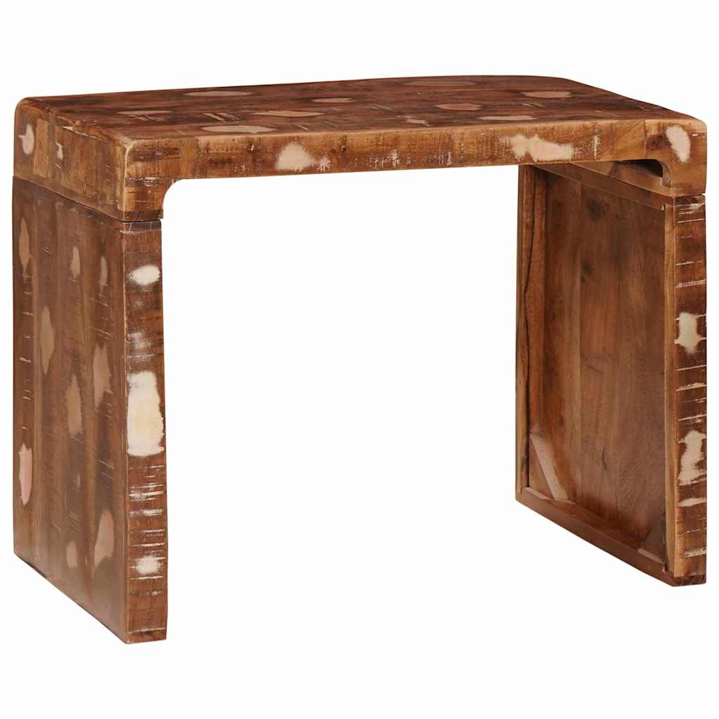 Mesa de apoio 60 x 35 x 45 cm Madeira recuperada maciça