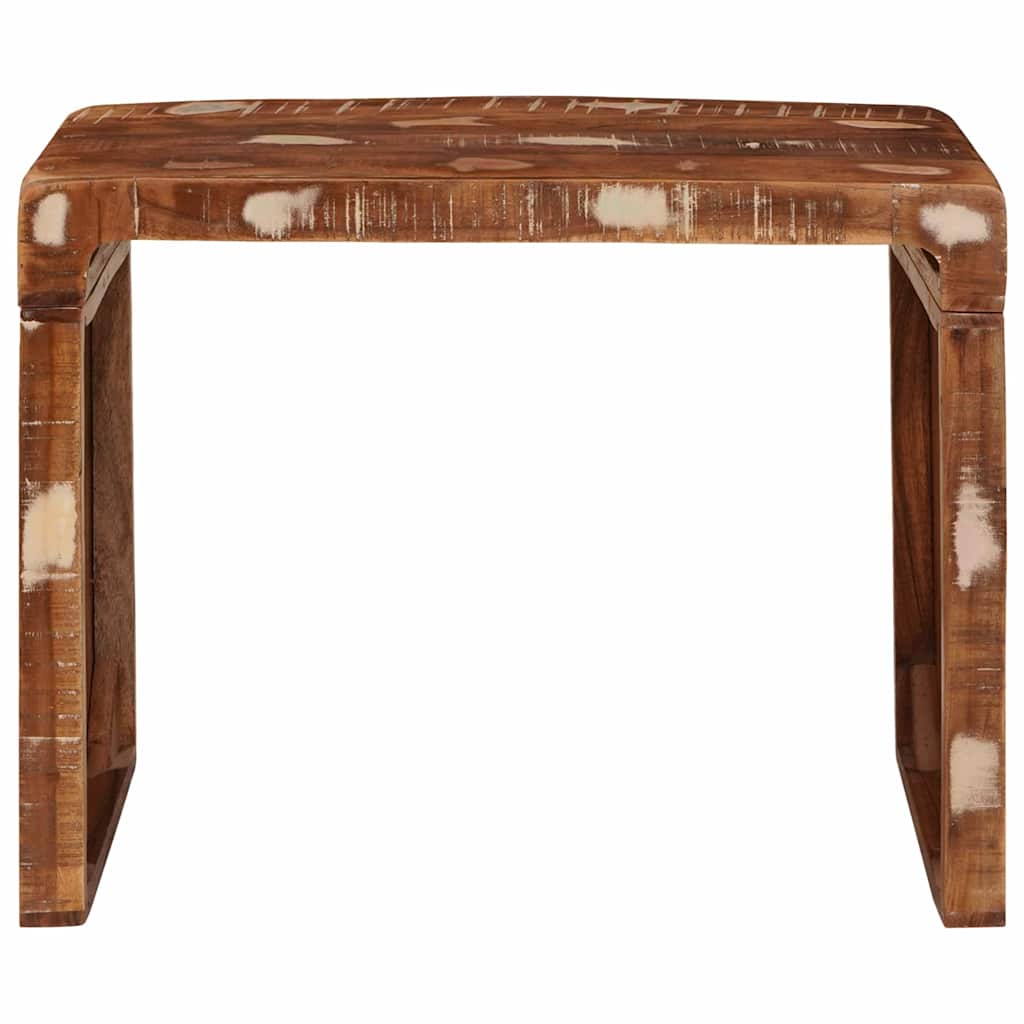 Mesa de apoio 60 x 35 x 45 cm Madeira recuperada maciça