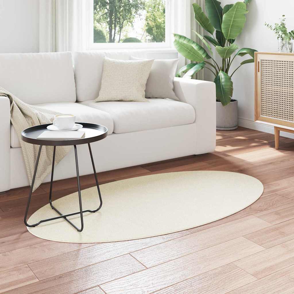 Tapete HUARTE Creme 80 x 150 cm Poliéster