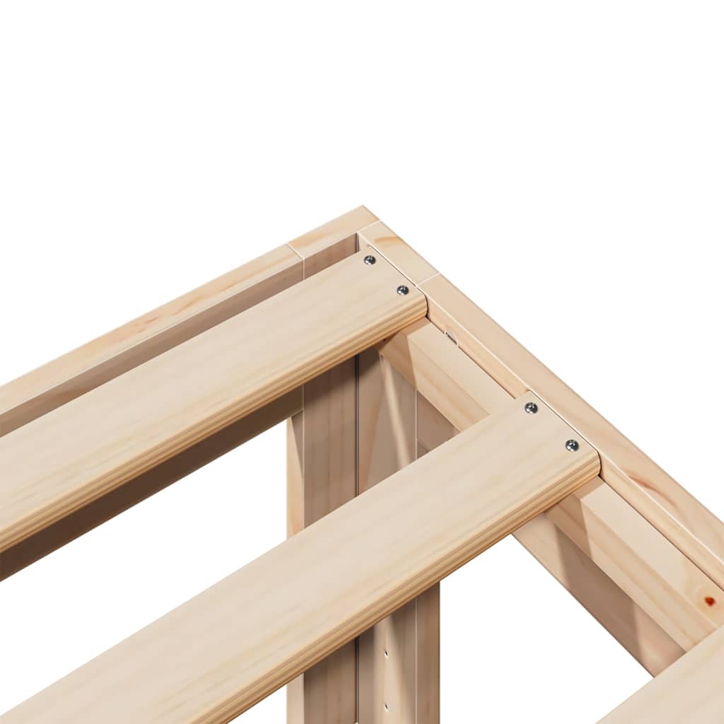 Cama sem colchão 180x200 cm madeira de pinho maciça