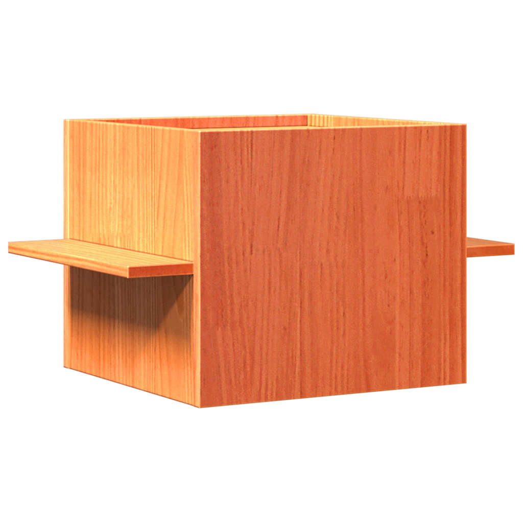 Casa do gato 51x35x30 cm madeira de pinho maciça castanho mel