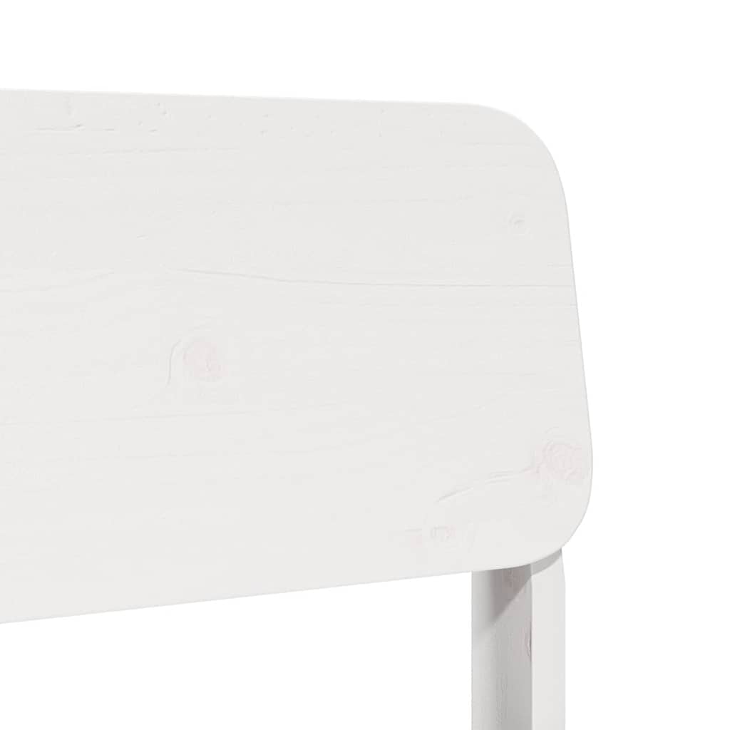 Cadeira de jardim 60x52,5x72 cm madeira de pinho maciça branco