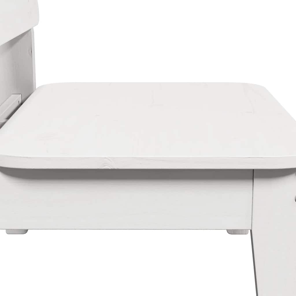 Cadeiras de jardim 2 pcs 60x52,5x72 cm pinho maciço branco