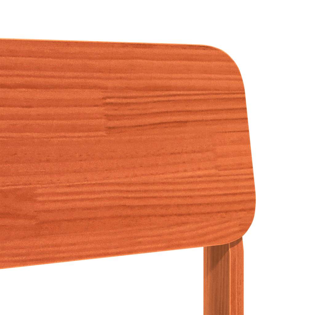 Cadeiras de jardim 2 pcs 60x52,5x72cm pinho maciço castanho-mel