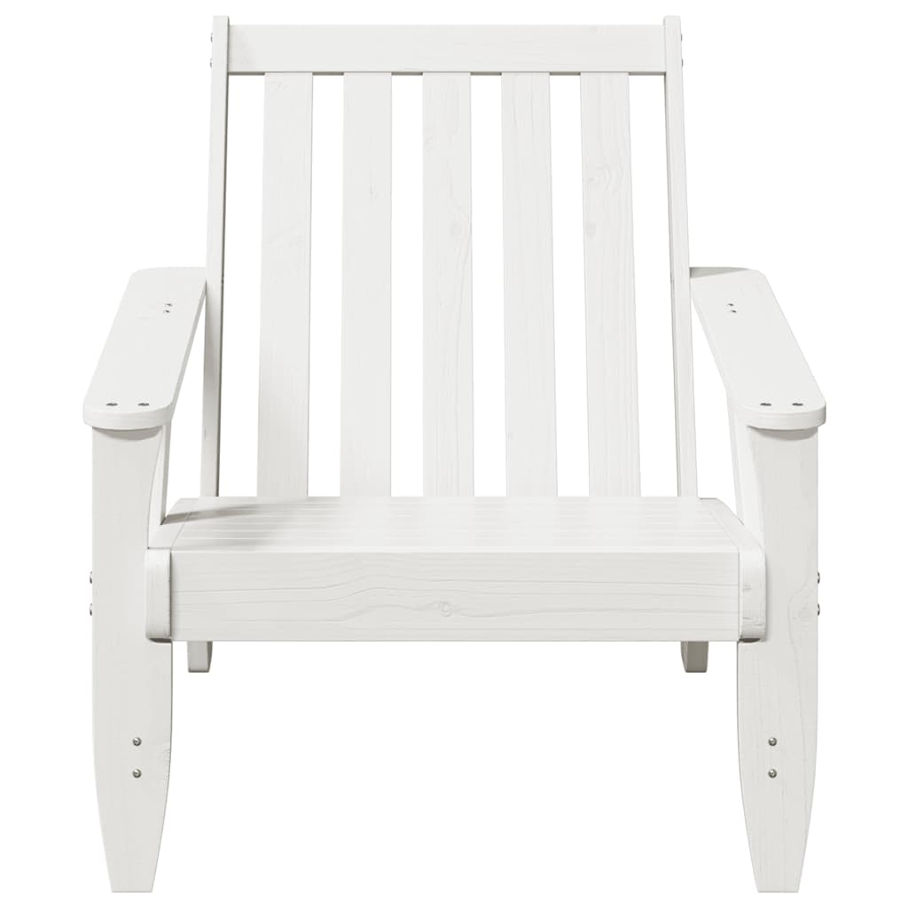 Cadeira de jardim Adirondack 75x77x77 cm pinho maciça branco