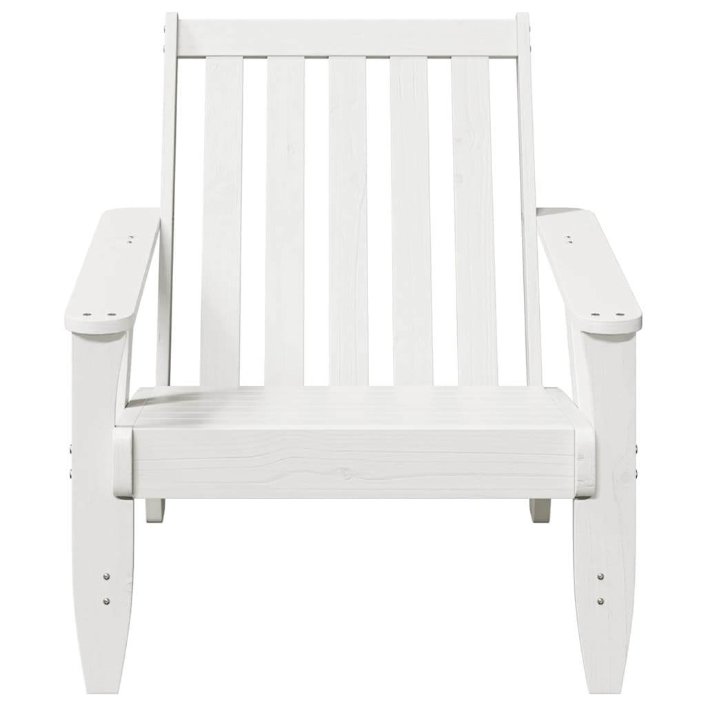 Cadeiras jardim Adirondack 2 pcs 75x77x77cm pinho maciça branco