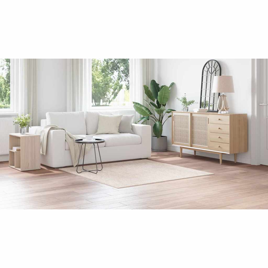 Tapete Shaggy Antiderrapante Creme 160 x 160 cm PP