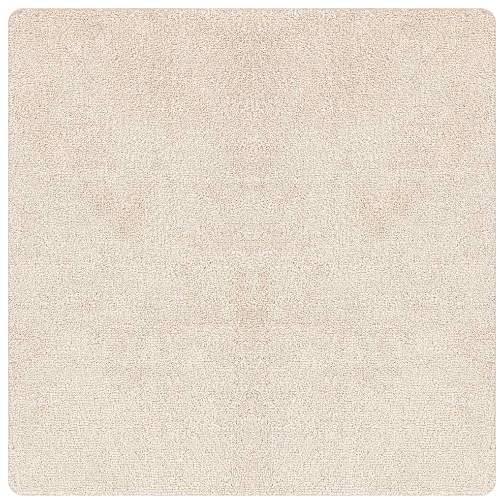 Tapete Shaggy Antiderrapante Creme 200 x 200 cm PP