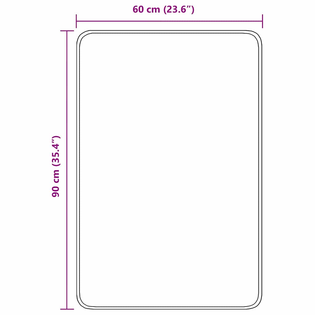 Tapete de Banho Antiderrapante Creme 60 x 90 cm PP