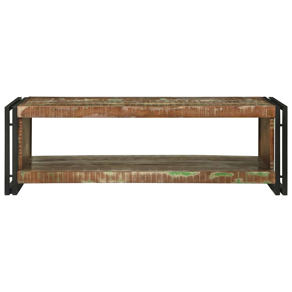 Mesa de centro 120 x 50 x 38 cm Madeira recuperada maciça