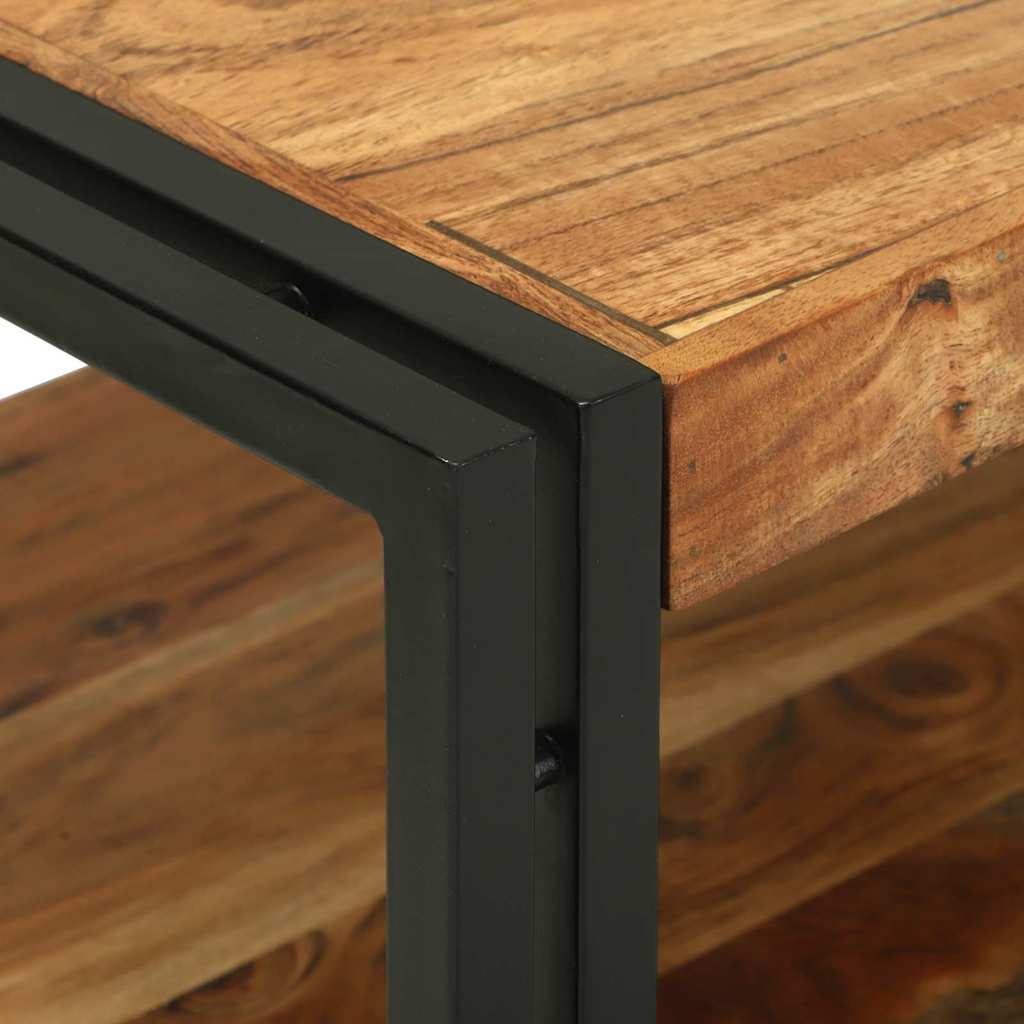 Mesa de centro Castanho Madeira de acácia maciça