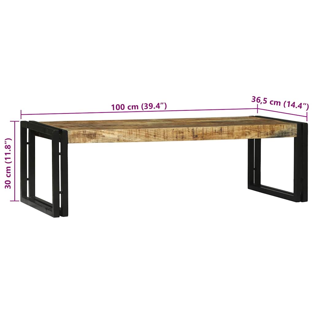 Mesa de centro 2 pcs Castanho Madeira de mangueira maciça