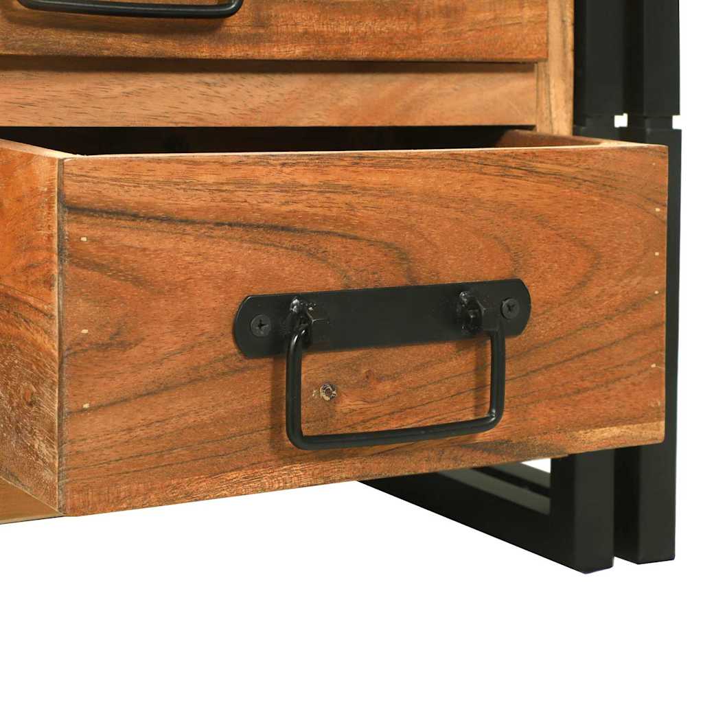 Mesa de centro com gaveta Castanho Madeira de acácia maciça