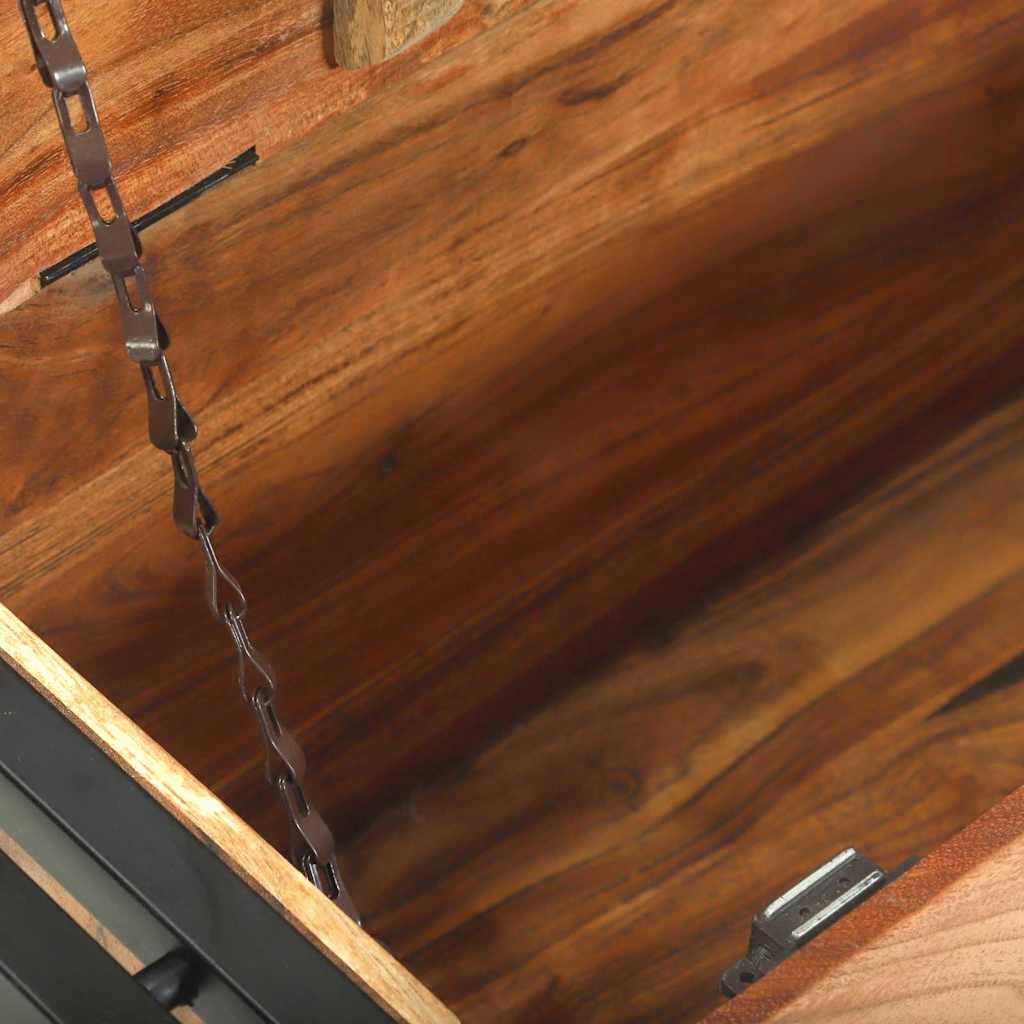 Mesa de centro com gaveta Castanho Madeira de acácia maciça