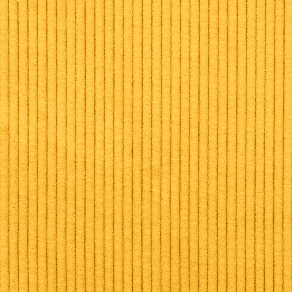 Sofá modular com almofadas tecido corduroy amarelo-claro