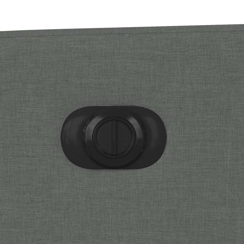 Poltrona reclinável elétrica tecido cinzento-escuro