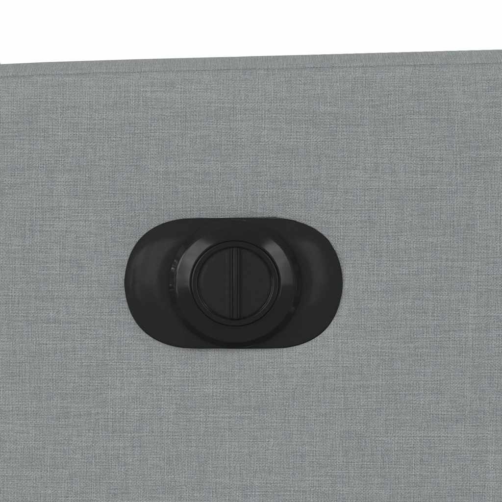 Poltrona de massagens reclinável elétrica tecido cinzento-claro