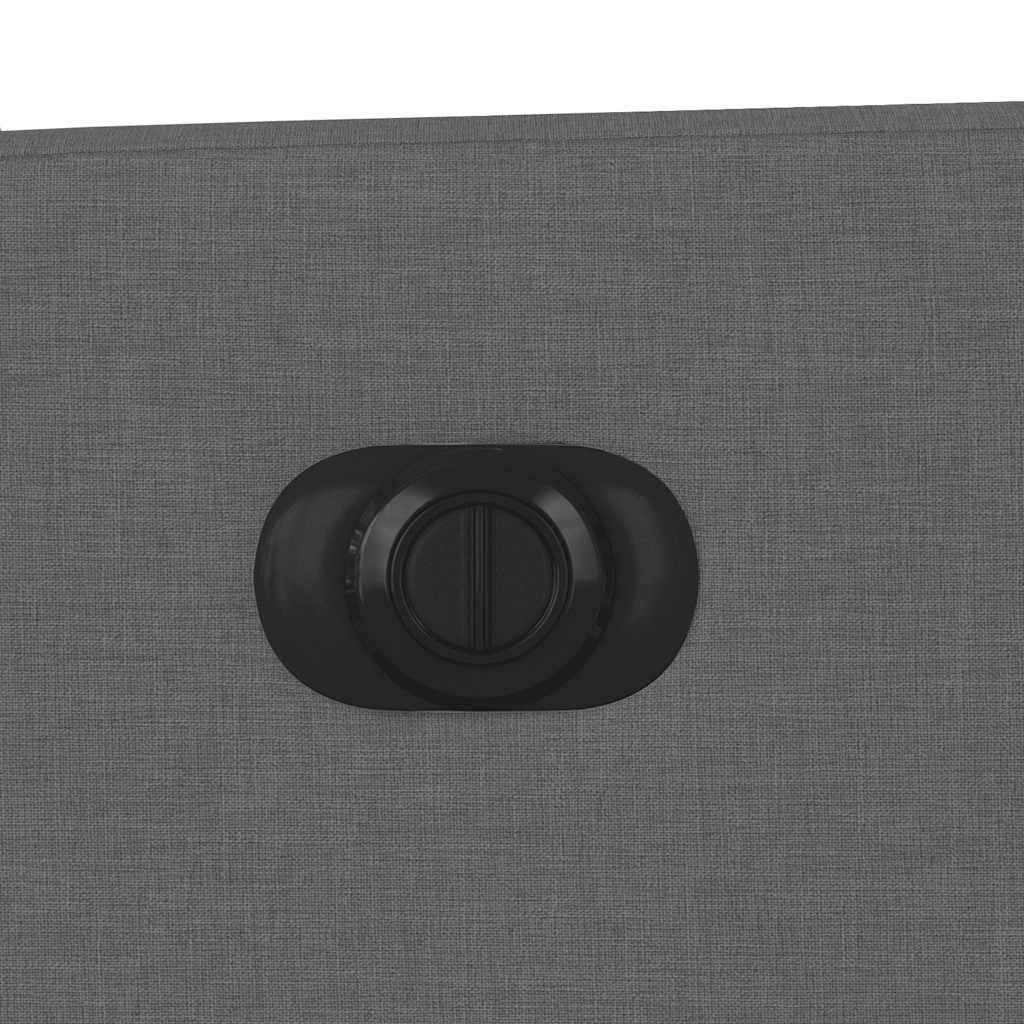 Poltrona reclinável de massagens elétrica tecido cinza-escuro