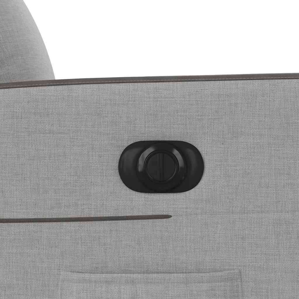 Poltrona reclinável elétrica tecido cinzento-nublado