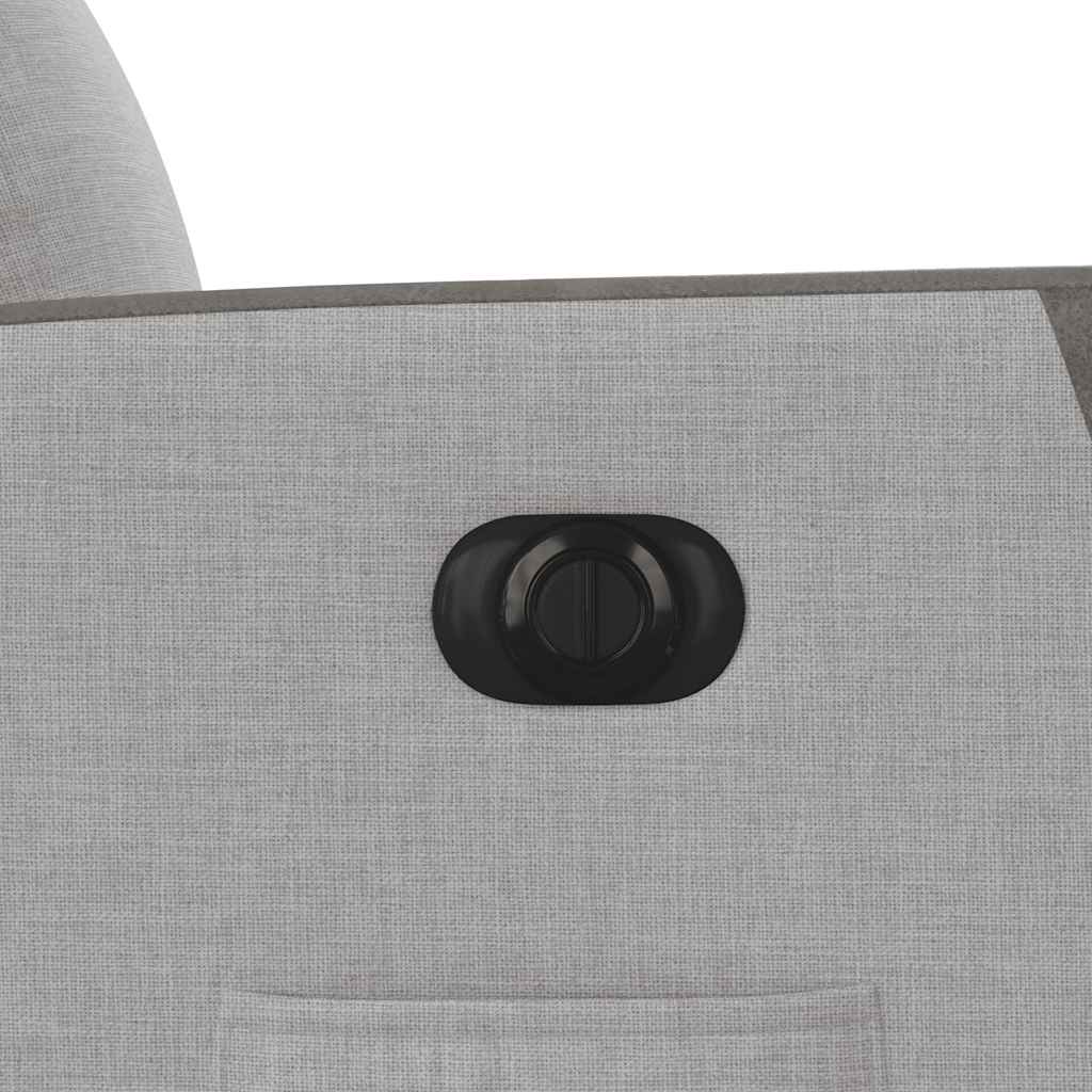 Poltrona reclinável elétrica tecido cinzento-nublado