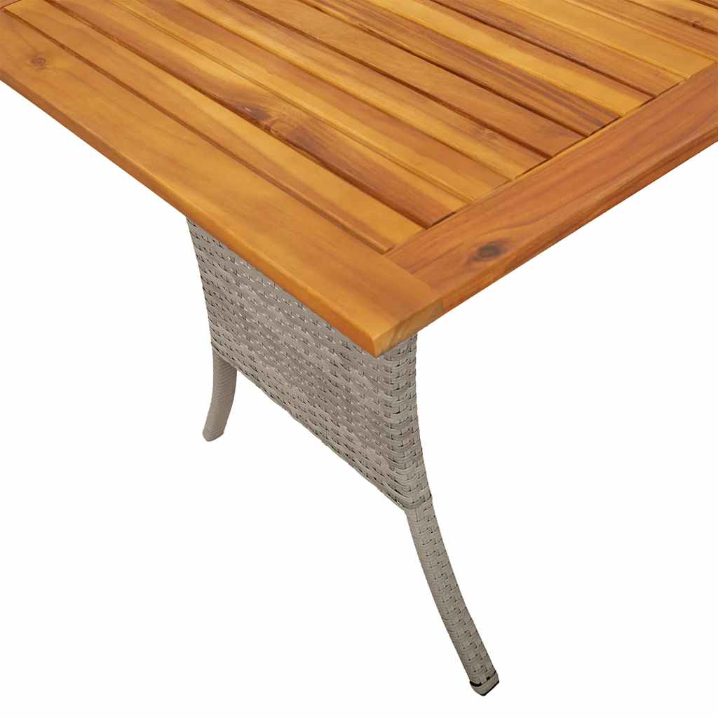 6 pcs conj. sofás jardim com almofadões vime PE cinzento-claro