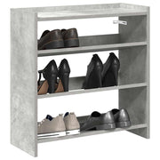 Sapateira 60x25x62 cm madeira processada cinzento cimento