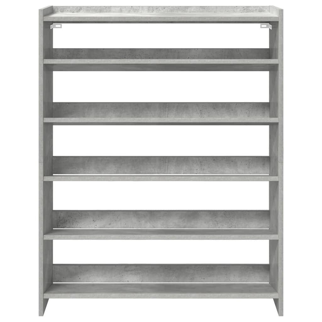 Sapateira 80x25x100 cm derivados de madeira cinzento cimento