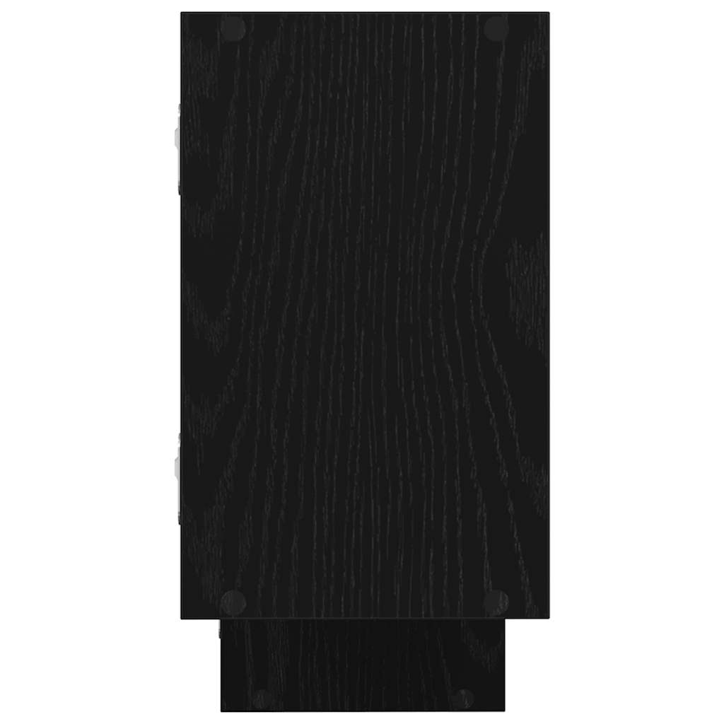 Estante parede cúbica 5 compartimentos derivados madeira preto