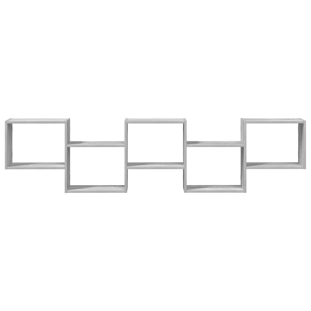 Estante parede cúbica 5 compartimentos derivados madeira