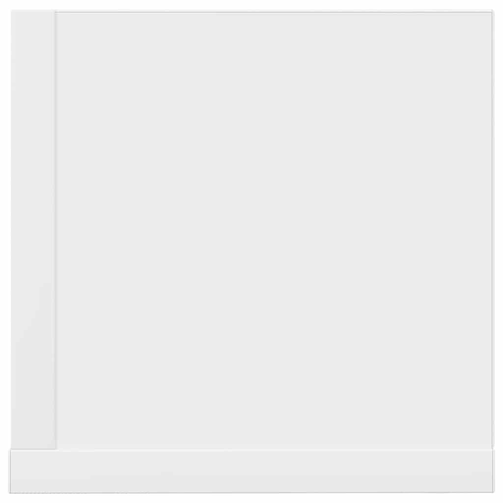 Estantes de parede 2pcs 75x16,5x16,5cm derivados madeira branco