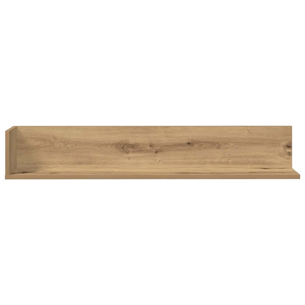Prateleiras de parede 2pcs derivados madeira carvalho artisiano