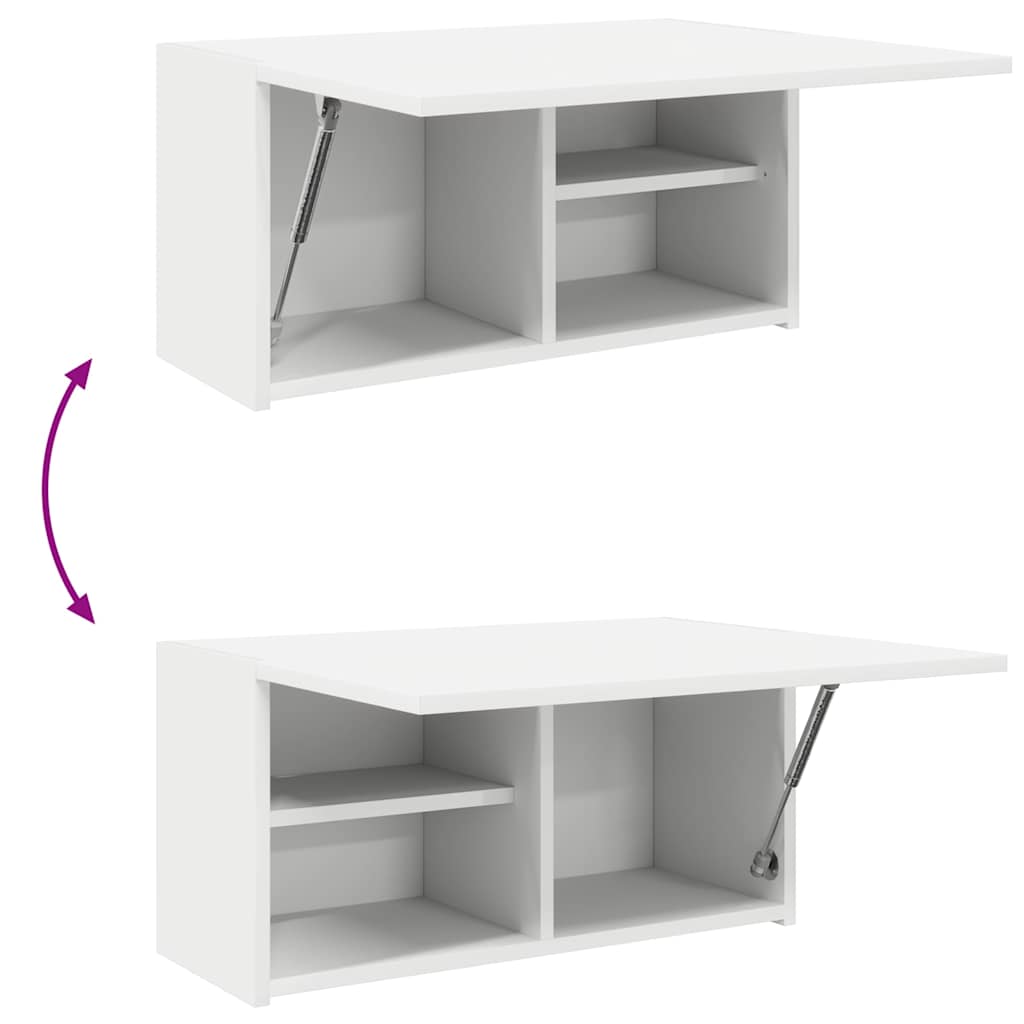 Armário parede p/ casa banho 60x25x30 cm deriv. madeira branco