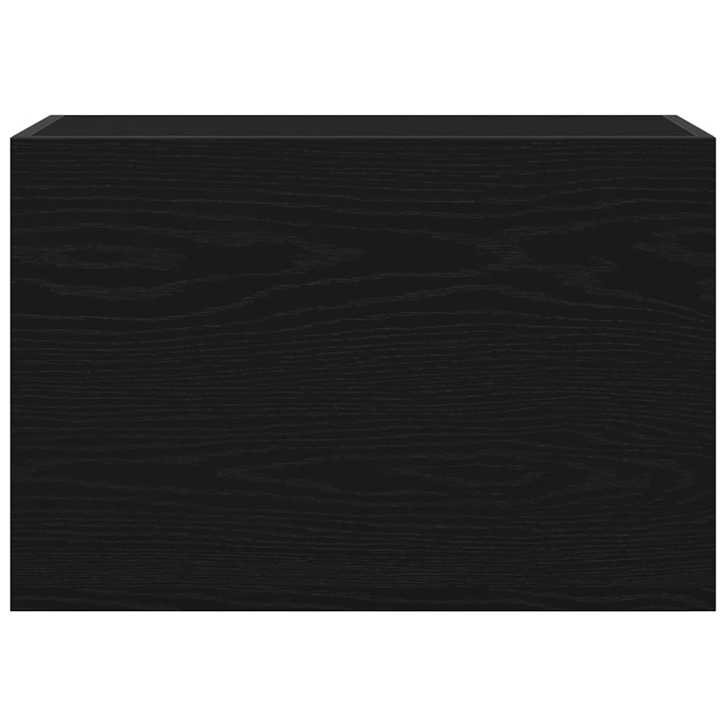 Armário parede p/ casa banho 60x25x40 cm deriv. madeira preto
