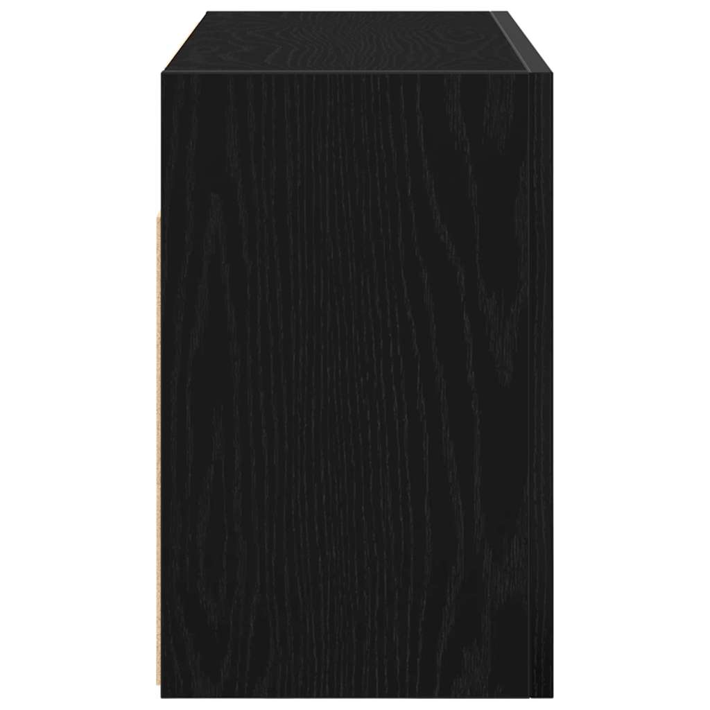 Armário parede p/ casa banho 60x25x40 cm deriv. madeira preto