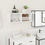 Armário parede p/ casa banho 80x25x30 cm deriv. madeira branco