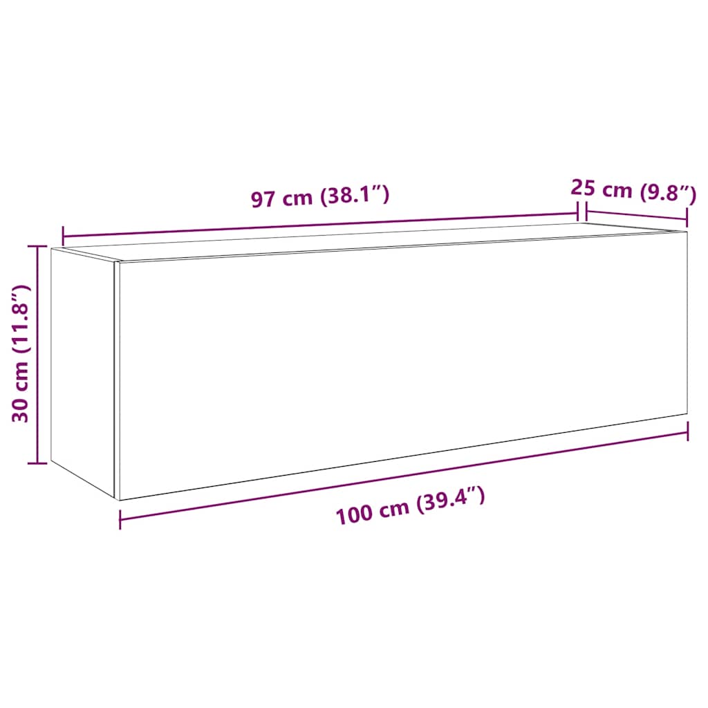 Armário parede p/ casa banho 100x25x30 cm deriv. madeira branco