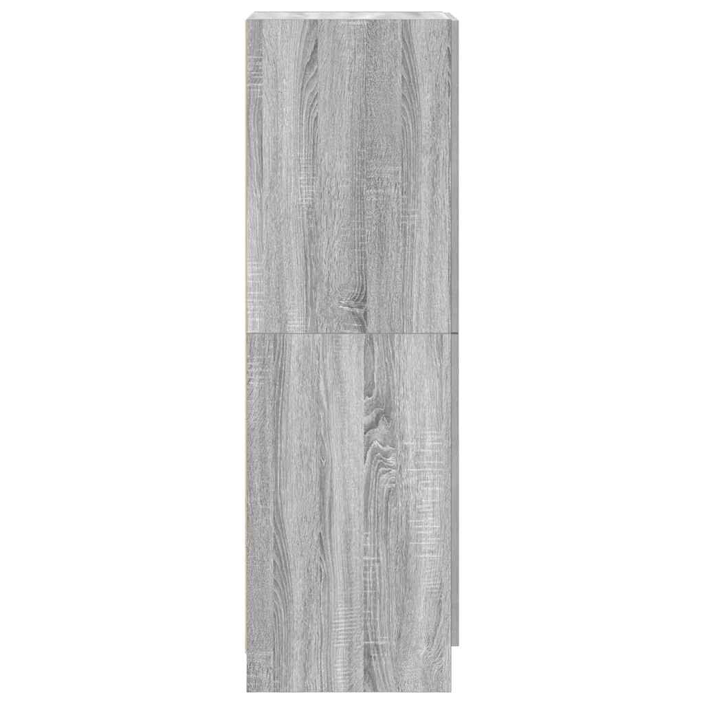 Armário cozinha 38x41,5x131,5cm derivados madeira sonoma cinza