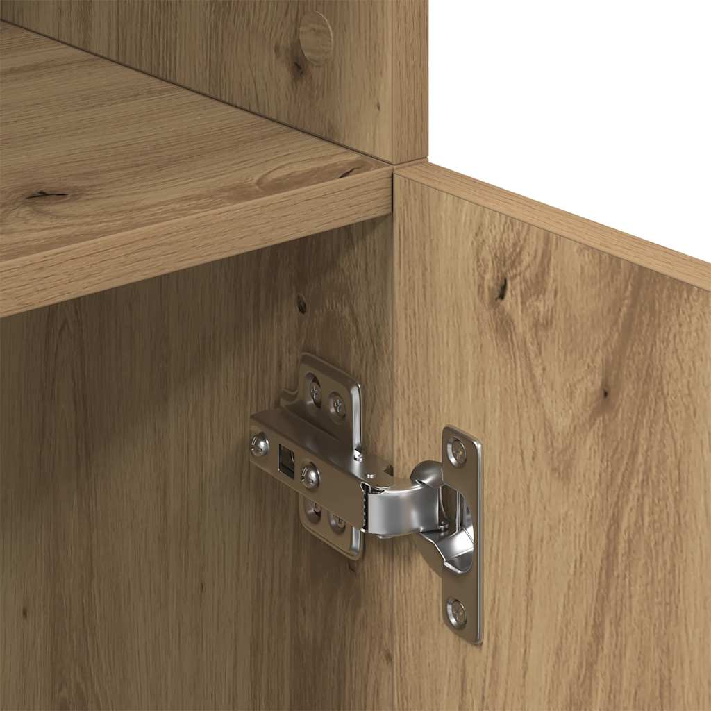 Armário de cozinha 57x41,5x131,5 cm madeira carvalho artisiano