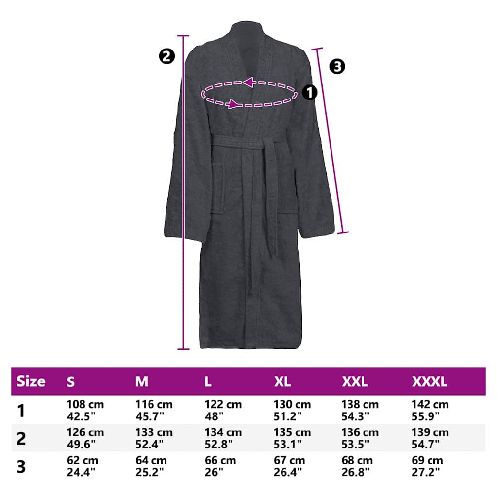 Roupão de banho KINN xxl Algodão