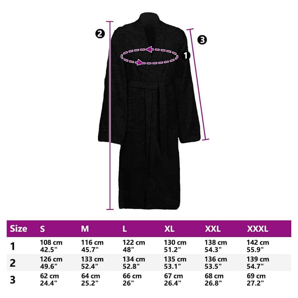 Roupão de banho KINN xxl Algodão