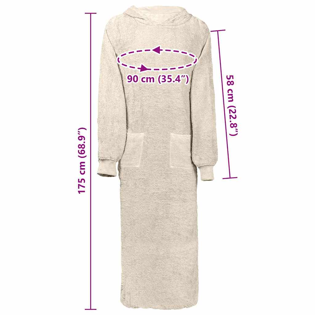 Roupão KINN Creme xxl Algodão