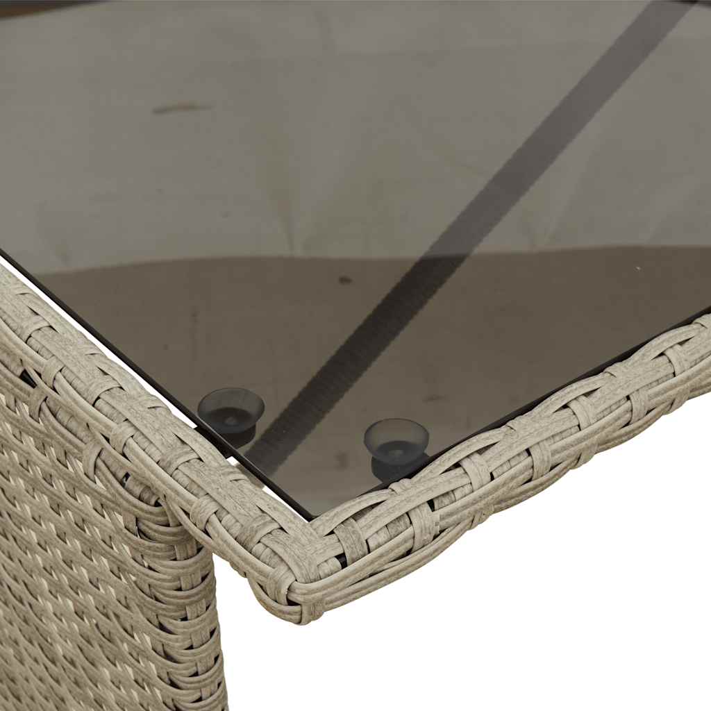 3 pcs conjunto de jantar p/ jardim c/ almofadões cinzento claro