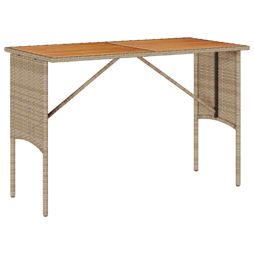 3 pcs conjunto de jantar p/ jardim com almofadões vime PE bege