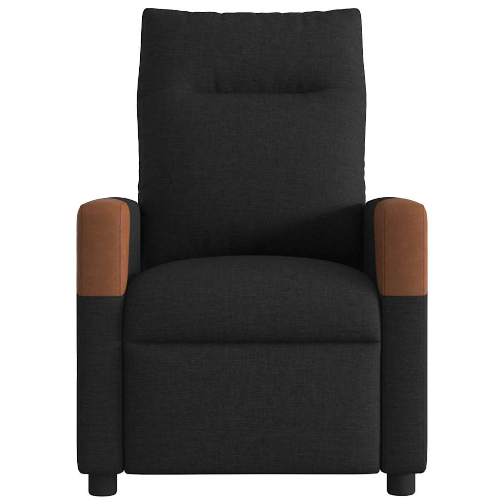 Poltrona de massagens reclinável tecido preto