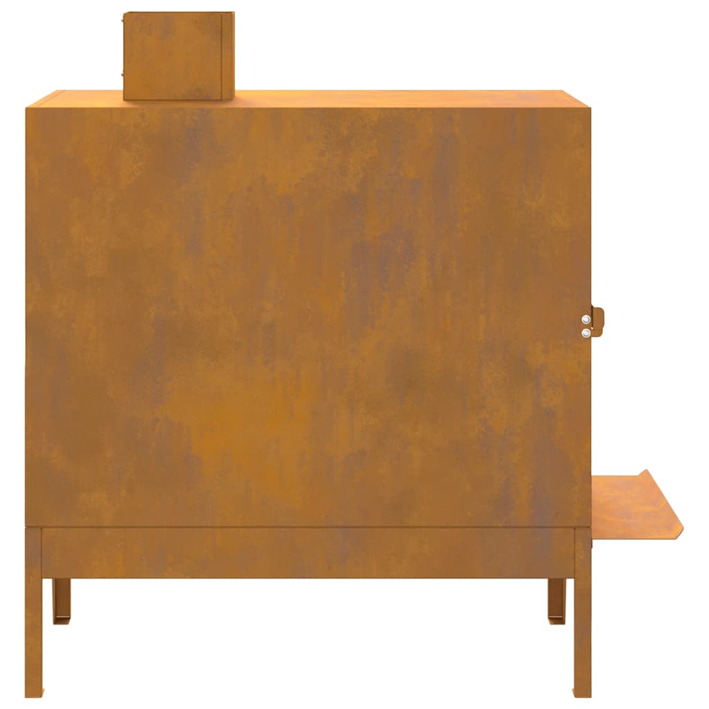 Fogão de campismo 35x50x60 cm aço corten
