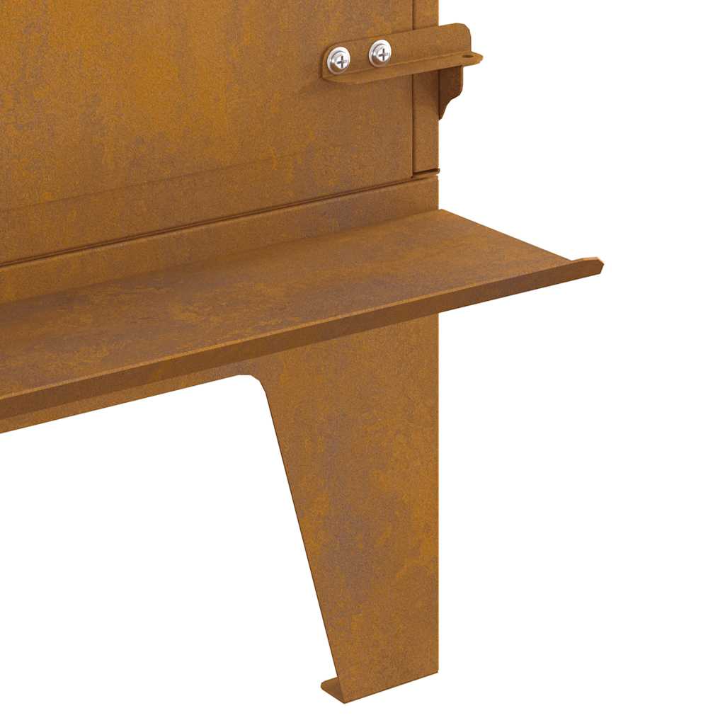 Fogão de campismo 35x50x60 cm aço corten