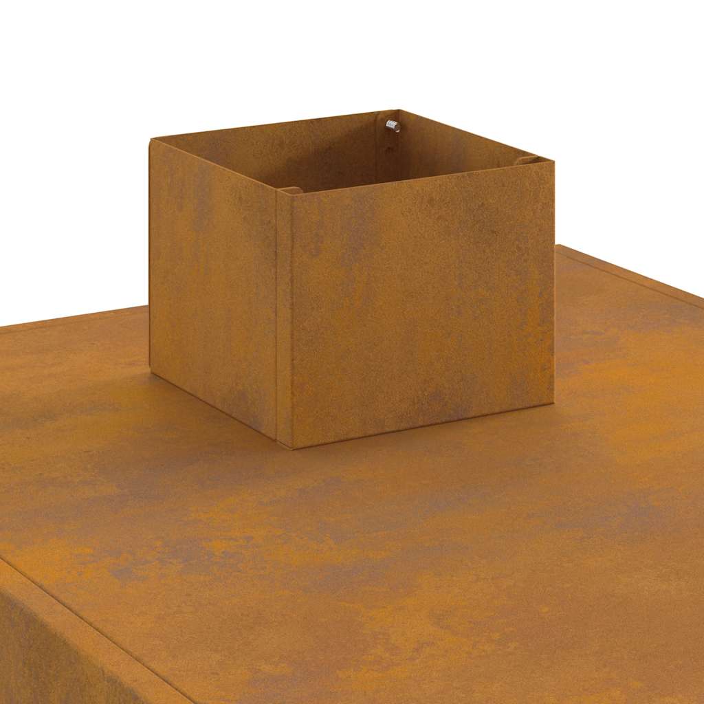 Fogão de campismo 35x50x60 cm aço corten